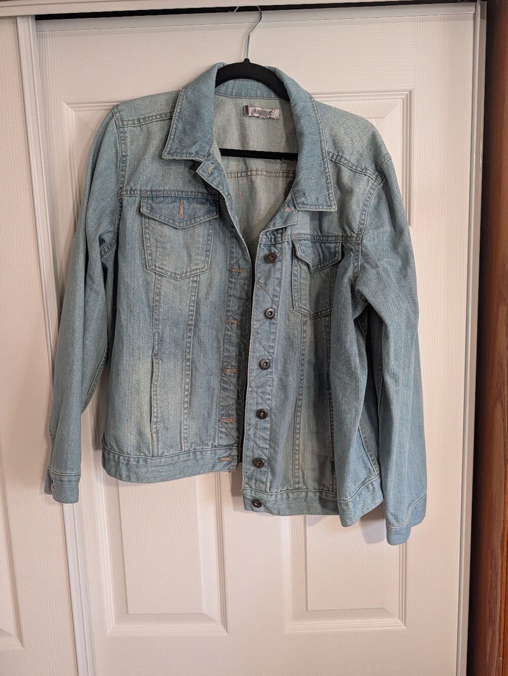 Light Blue Denim Jacket - Women's Classic Jean Coat